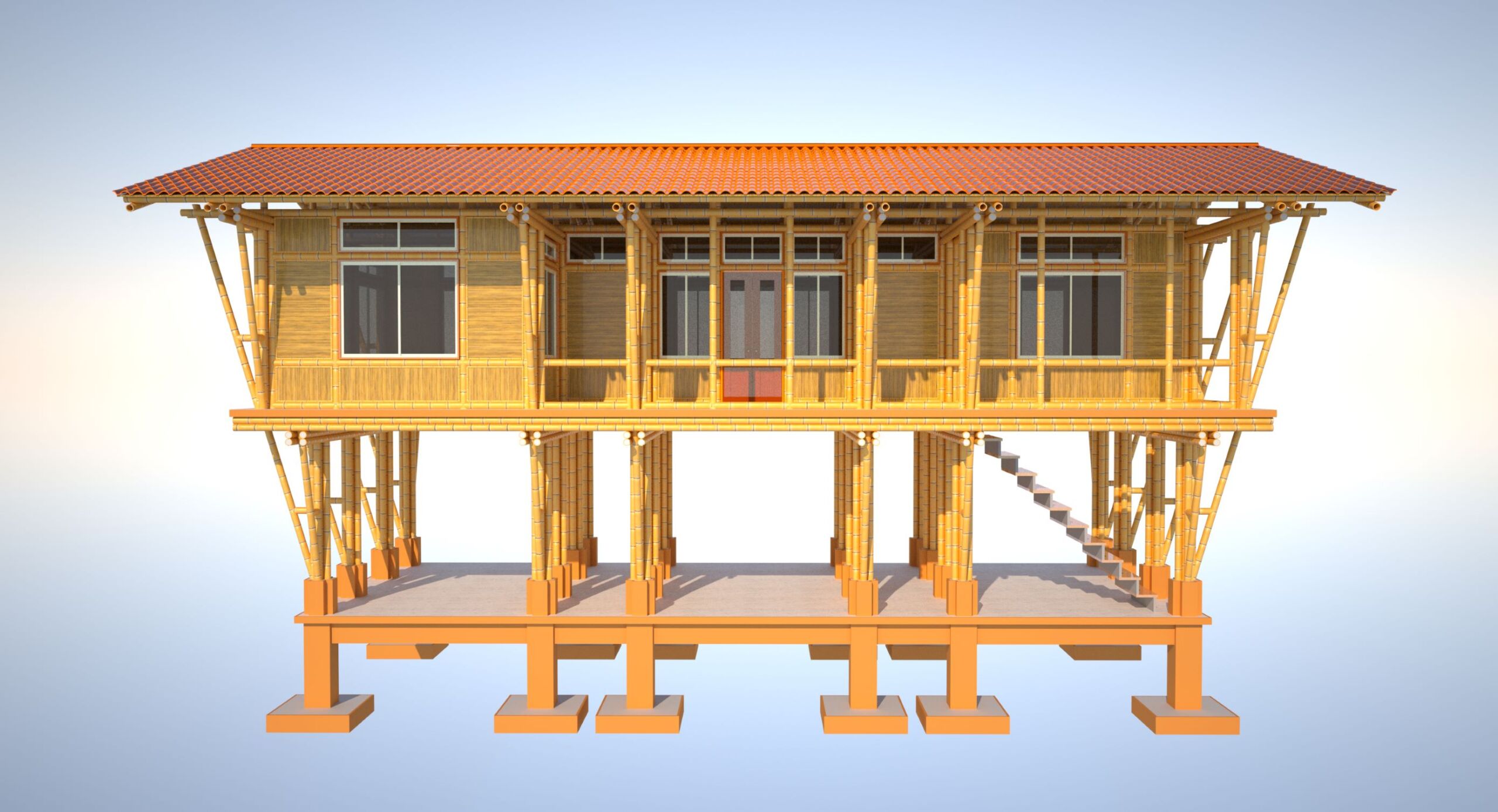 Casa Colombia - Diseños Bambú Arquitectura